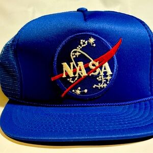 NASA SnapBack Trucker Hat Circa 1990. Brand new, never worn. Collector’s Item!
